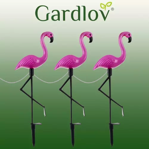 Saulės sodo lempa - flamingas gardlov 21151