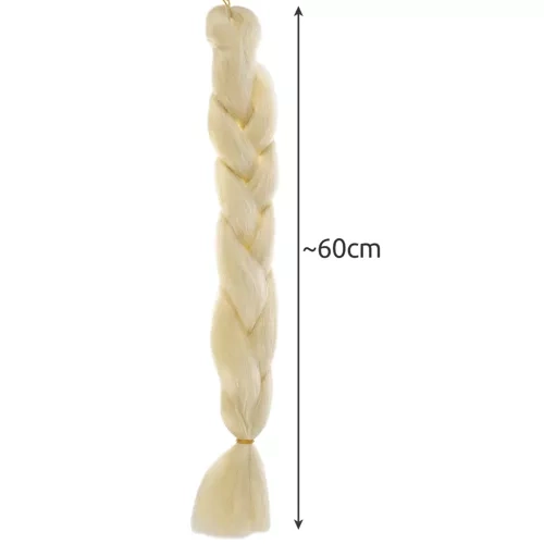 Sintetinis plaukų pluoštas šviesiai blondinė 60 cm