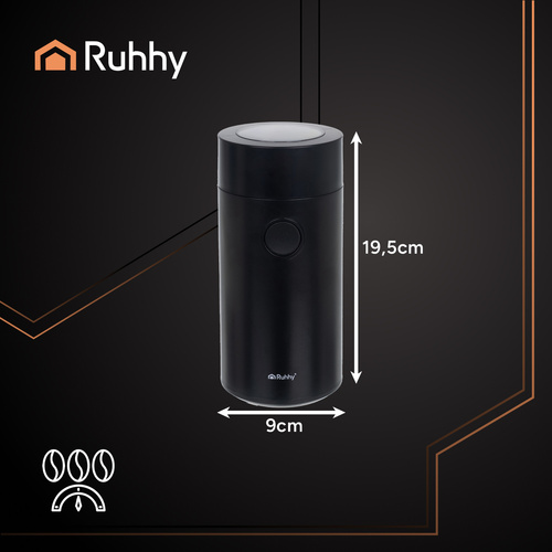 Elektrinė kavamalė ruhhy 26219, 150 w, juoda