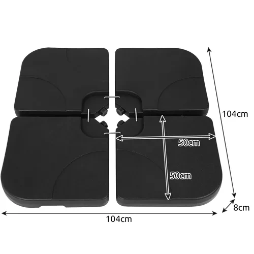 Sodo skėčio pagrindas gardlov 23797, 60 l, juodas