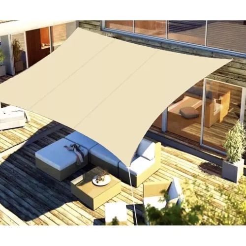 Šešėlinė burė 4x3 m - smėlio spalvos