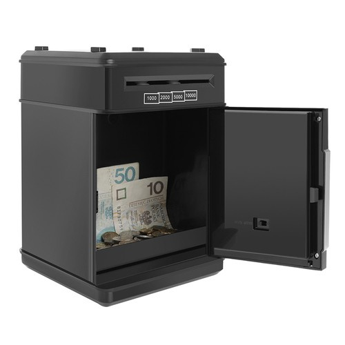 Elektroninis taupyklės seifas su pin kodu 19,5x13x12 cm