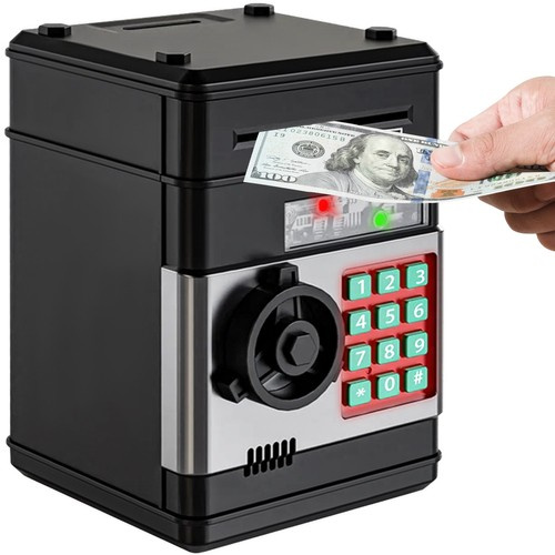 Elektroninis taupyklės seifas su pin kodu 19,5x13x12 cm