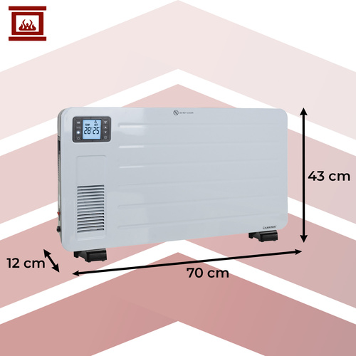 Elektrinis šildytuvas kaminer ziflo 2300w su wifi valdymu 1