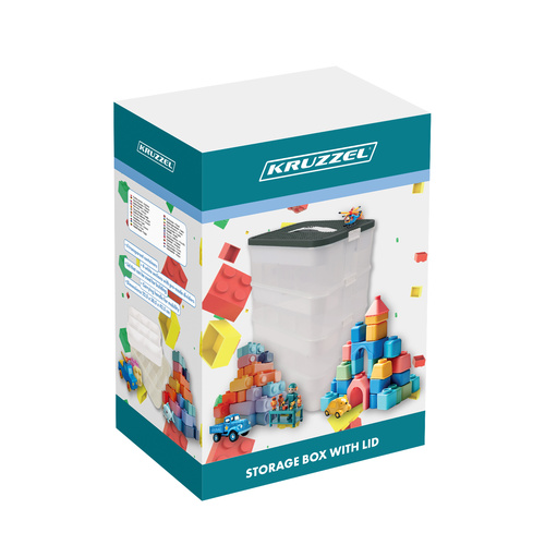 Kruzzel 25758 keturių aukštų kaladėlių dėžė 2