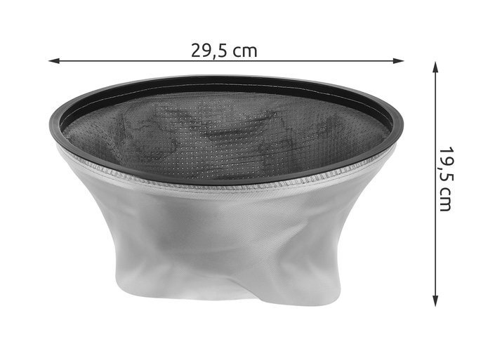 Atsparus ugniai filtras dulkių siurbliui 29,5x29,5x19,5 cm