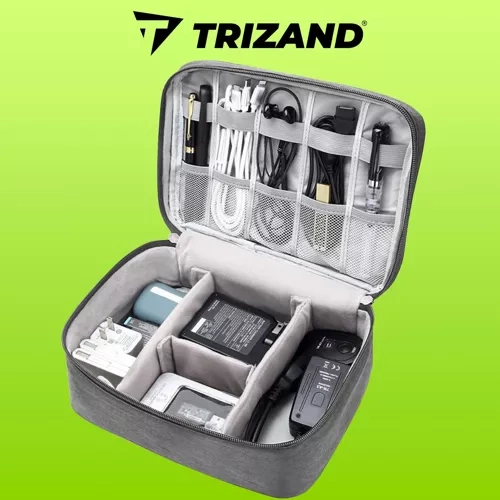 Kabelių organizatorius iso trade 25x20x10 cm pilkas
