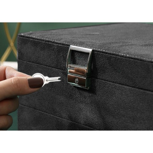 Papuošalų dėžutė su užraktu ir daugybe skyrių iso trade 11,5x24,5x17,5 cm