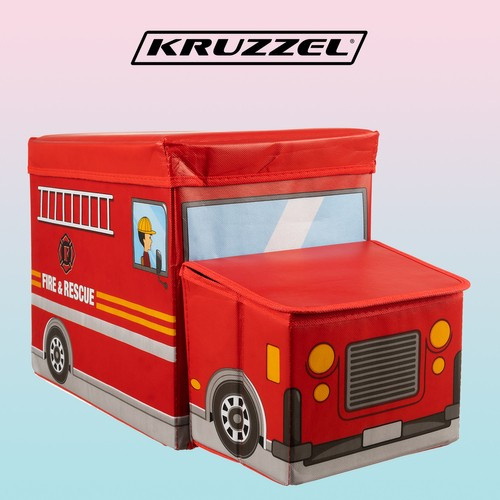 Žaislų dėžė kruzzel 22489, gaisrinės modelis, 53 x 26 x 31,5 cm 1