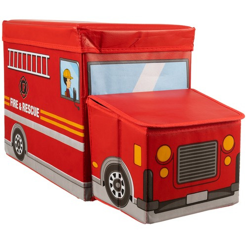 Žaislų dėžė kruzzel 22489, gaisrinės modelis, 53 x 26 x 31,5 cm