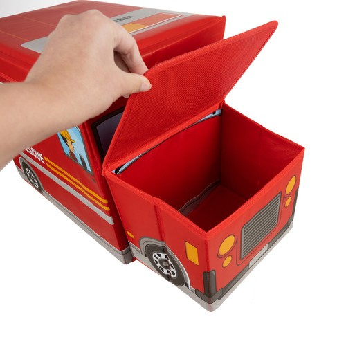 Žaislų dėžė kruzzel 22489, gaisrinės modelis, 53 x 26 x 31,5 cm