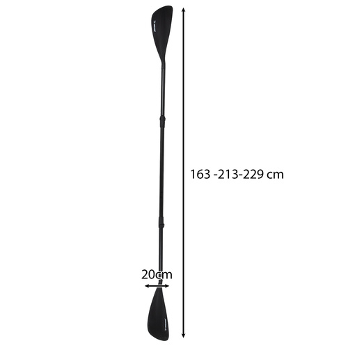 Reguliuojamas irklas sup ir baidarėms 163-229 cm