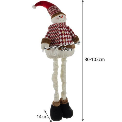 Kalėdinė dekoracija sniego senis, 105 cm