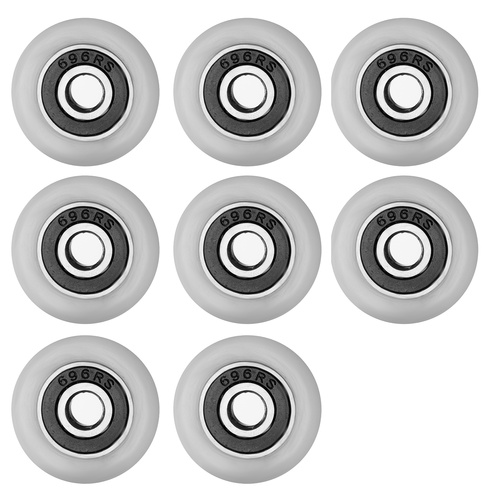 Dušo kabinos ratukai ruhhy 23x6 mm, 8 vnt.