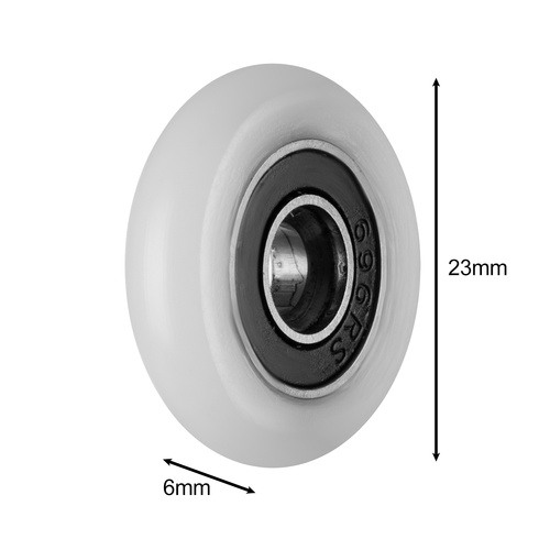 Dušo kabinos ratukai ruhhy 23x6 mm, 8 vnt.