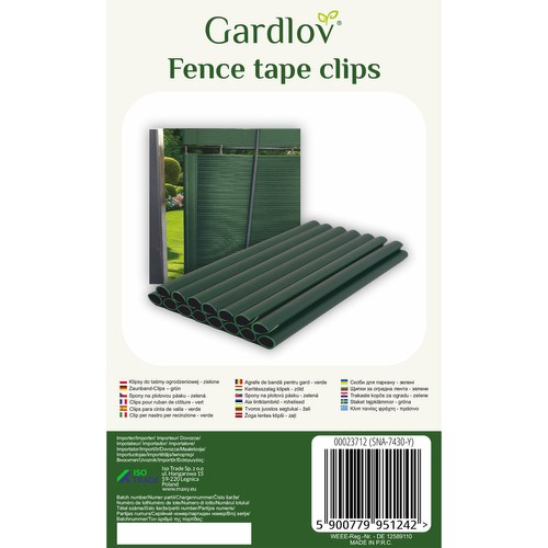 Tvoros juostos segtukai gardlov 20 vnt, žali, pvc