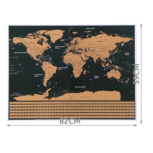 Nutrinamasis pasaulio žemėlapis su vėliavomis iso trade 82x59 cm
