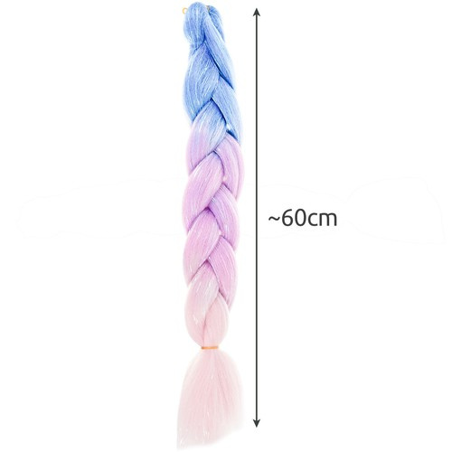 Sintetinis plaukų pluoštas ombre, 60 cm