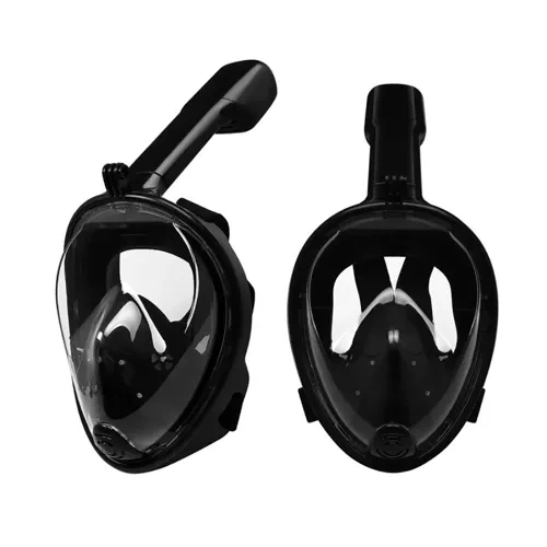Snorkeling veido kaukė (nardymo kaukė) l/xl juoda