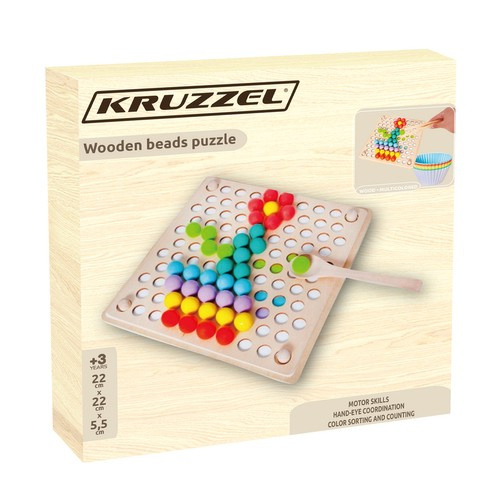 Medinių karoliukų žaidimas kruzzel