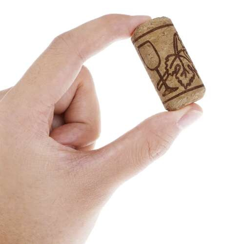 Vyno butelių kamšteliai - 100 vnt., 2,2x3,3 cm