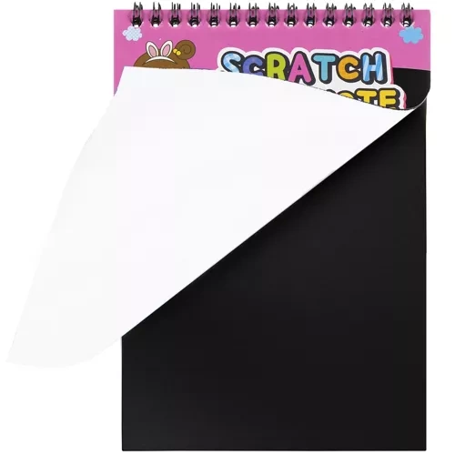 Braižymo kortelių blokas Scratch-off su medine lazdele Kruzzel