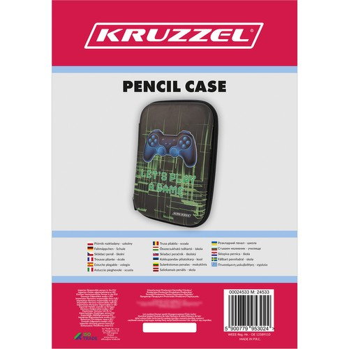 Pieštukų dėklas kruzzel 24533, iš eva putų, 23x15,5x4 cm