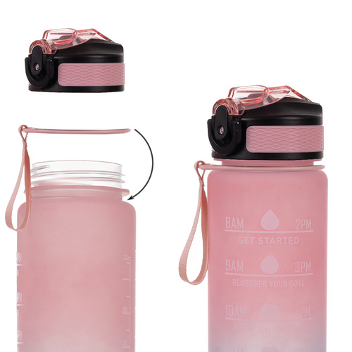 Motyvacinis vandens butelis 1 l