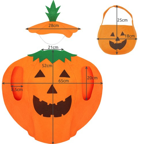 Kostiumas moliūgas, oranžinis