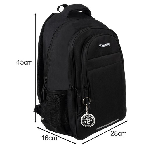 Juoda 22l kuprinė iš 600d oxford medžiagos