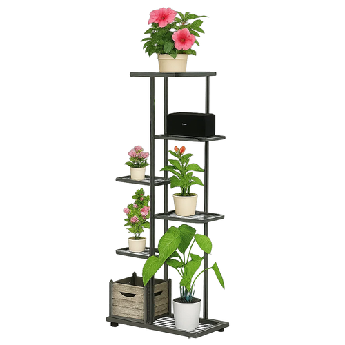 Gėlių stovas ruhhy 106 cm, 6 pakopos, metalinis