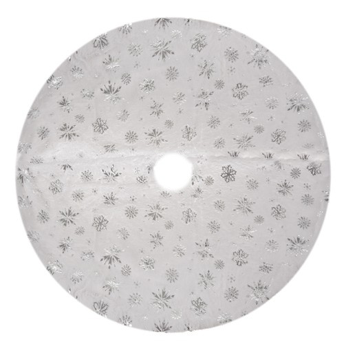 Eglutės kilimėlis 78 cm, baltas/sidabrinis 3
