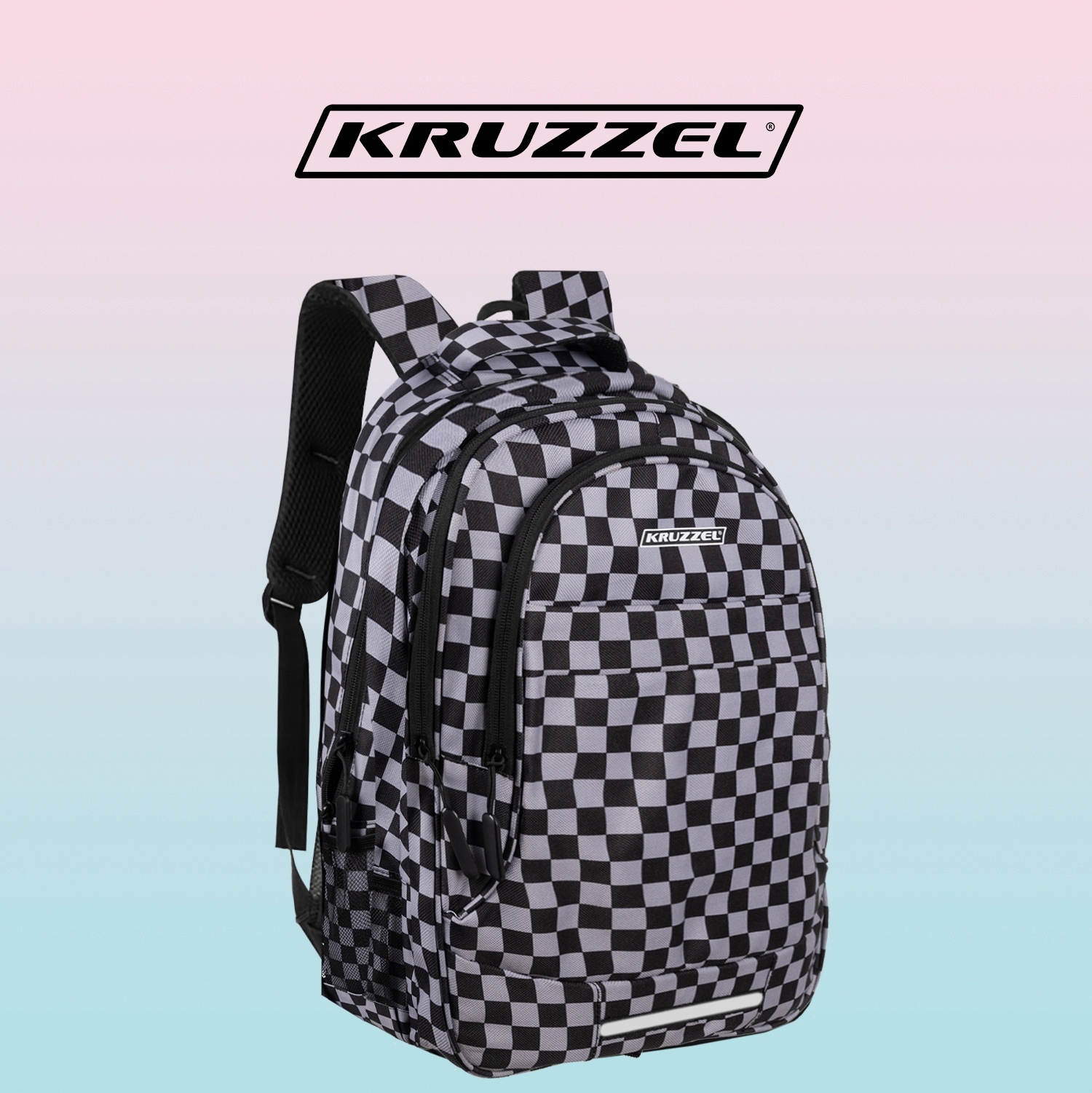 Kruzzel 30l kuprinė - šaškių lenta