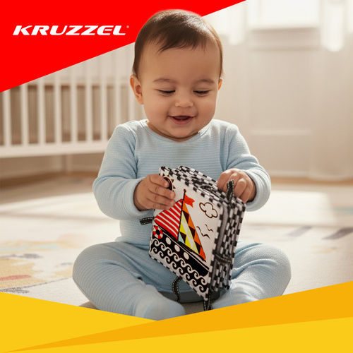 Sensorinė knyga kūdikiams kruzzel 77x14 cm