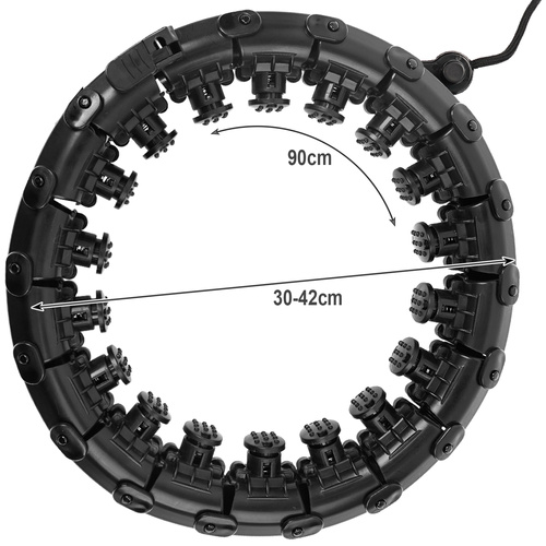 Reguliuojamas hula diržas su masažuokliu 30-42 cm