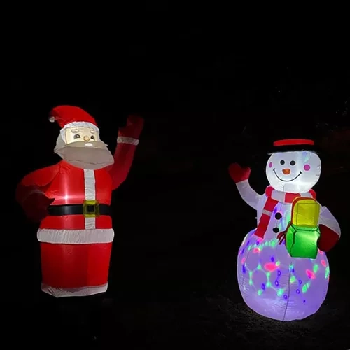 Kalėdinė dekoracija pripučiamas santa