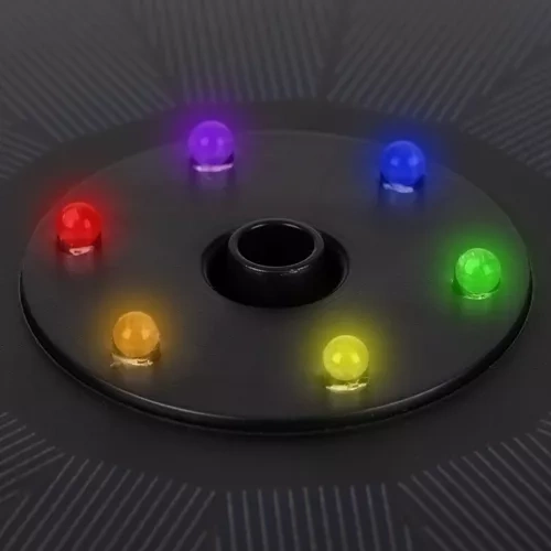 Saulės fontanas gardlov su 7 keičiami antgaliai ir rgb led apšvietimu