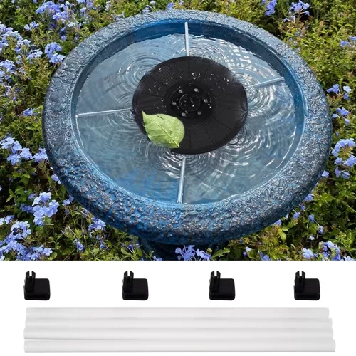 Saulės fontanas gardlov su 7 keičiami antgaliai ir rgb led apšvietimu