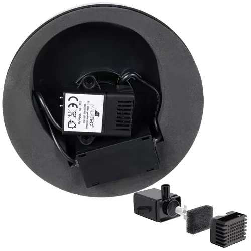 Saulės fontanas gardlov su 7 keičiami antgaliai ir rgb led apšvietimu