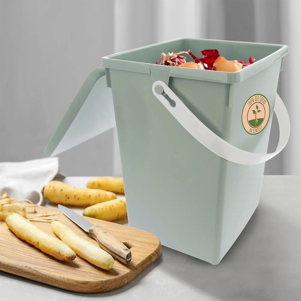 Žalias plastikinis konteineris 5,5 l