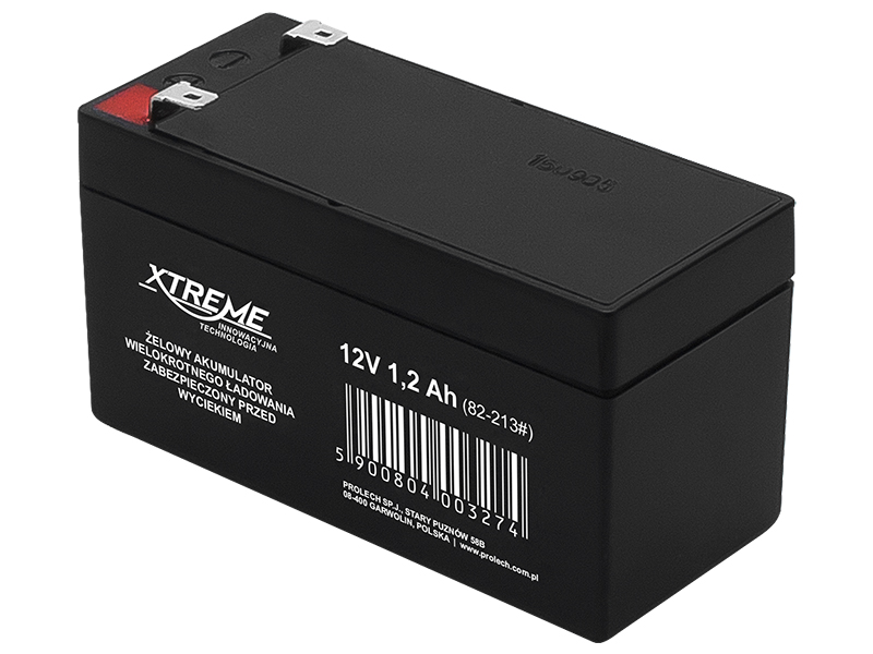 Švino akumuliatorius xtreme agm 12v 1.2ah