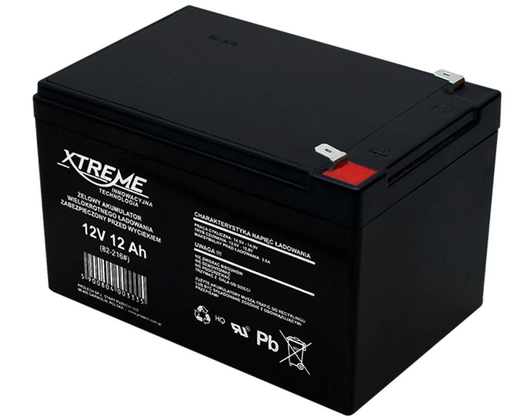 Švino akumuliatorius Xtreme AGM 12V 12.0Ah