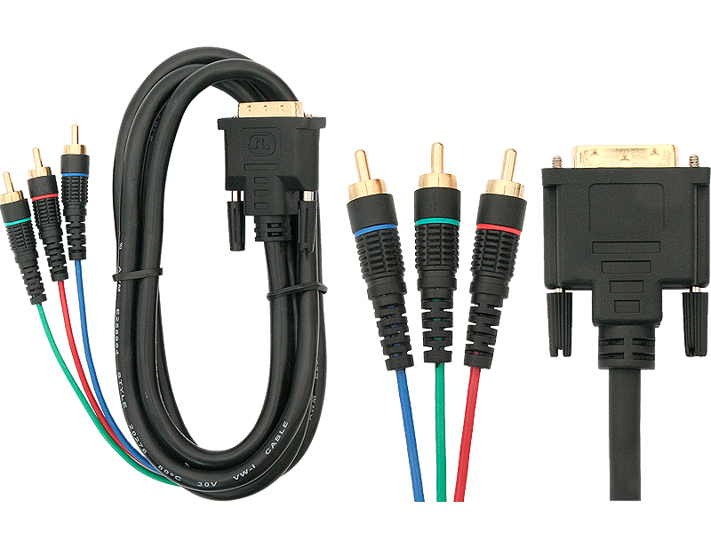 Kompiuterio laidas oem, dvi - 3x rca, 3 m