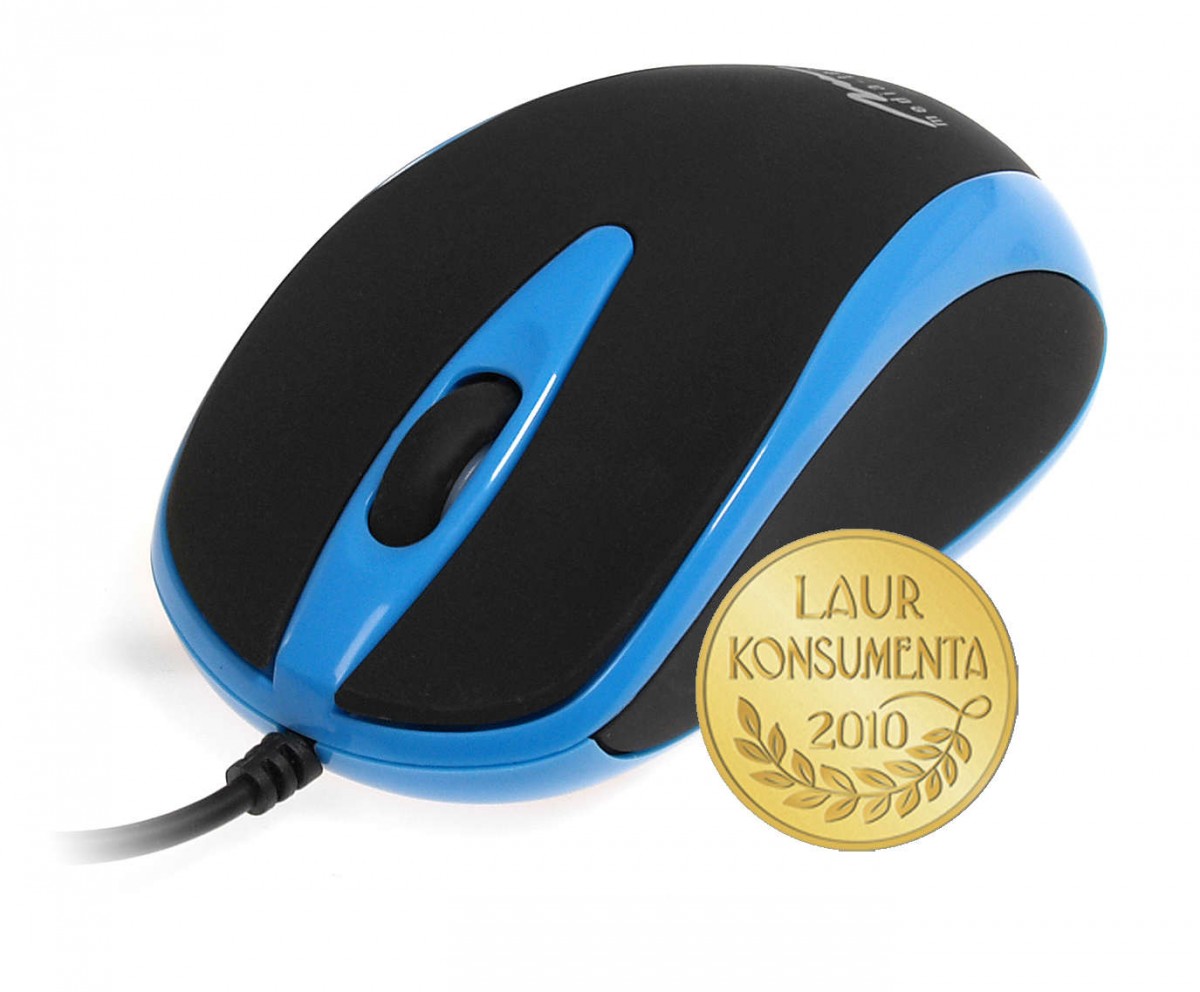 Laidinė pelė media-tech mt1091b, juoda-mėlyna