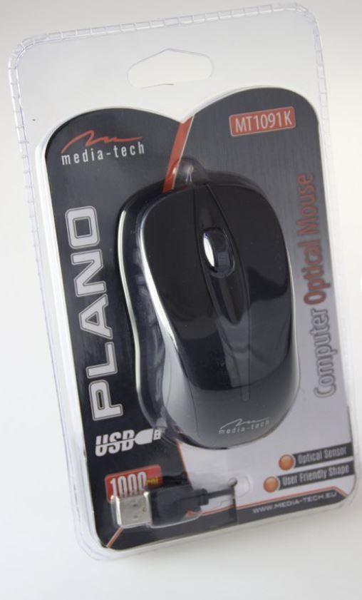 Laidinė pelė media-tech mt1091k, juoda