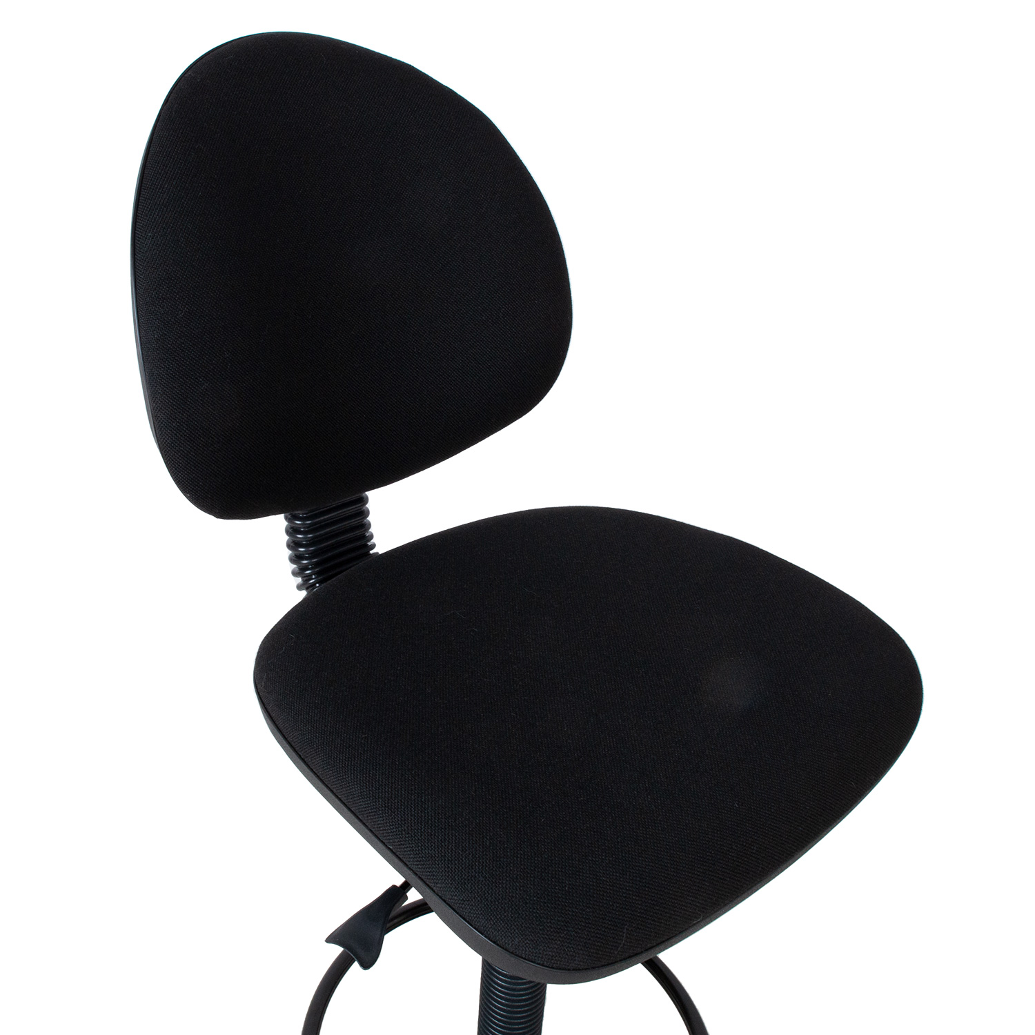 Augsts krēsls ar regulējamu atzveltni, melns, 46 × 42,5–46,5 × 109–132,5 cm 3