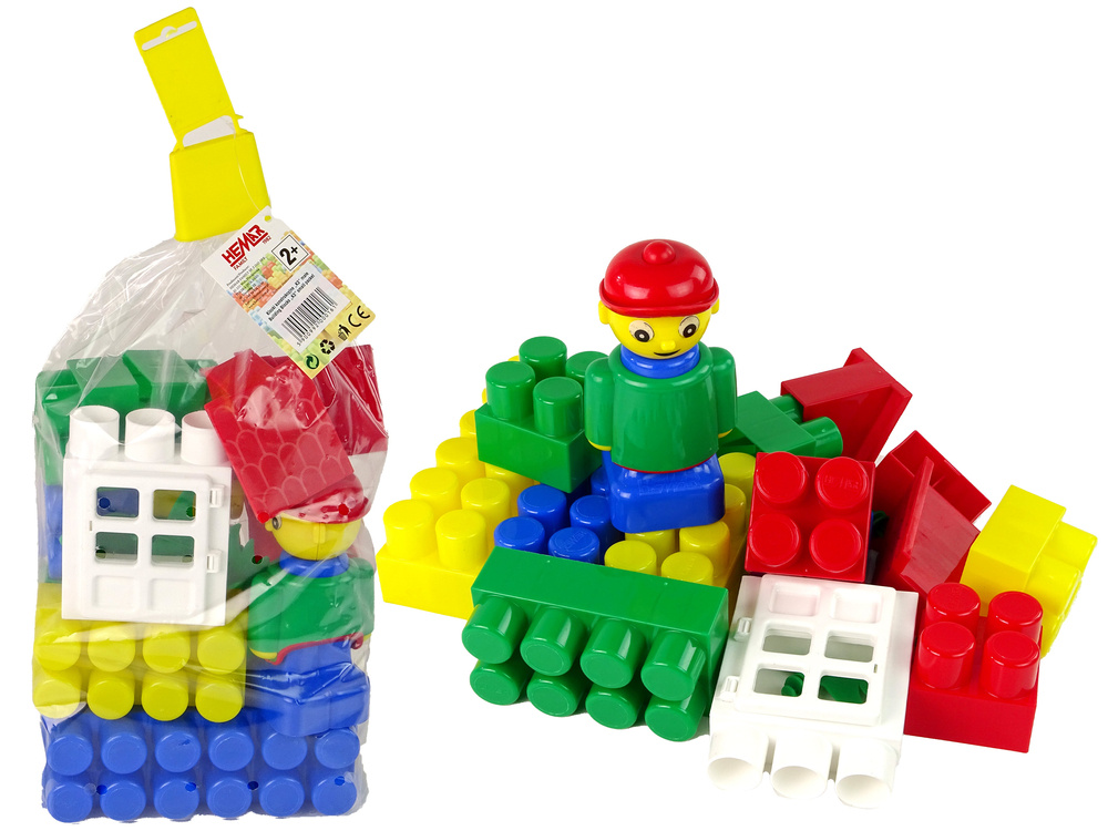 Spalvoti statybiniai blokeliai k3 small, 30 d.