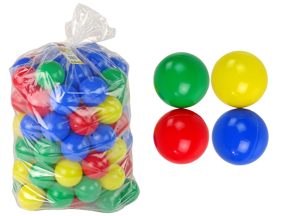 Spalvoti plastikiniai kamuoliukai hemar, 100 vnt