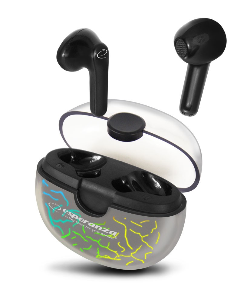 Pandora belaidės in-ear ausinės tws (bluetooth, stereo, mikrofonas, juoda)