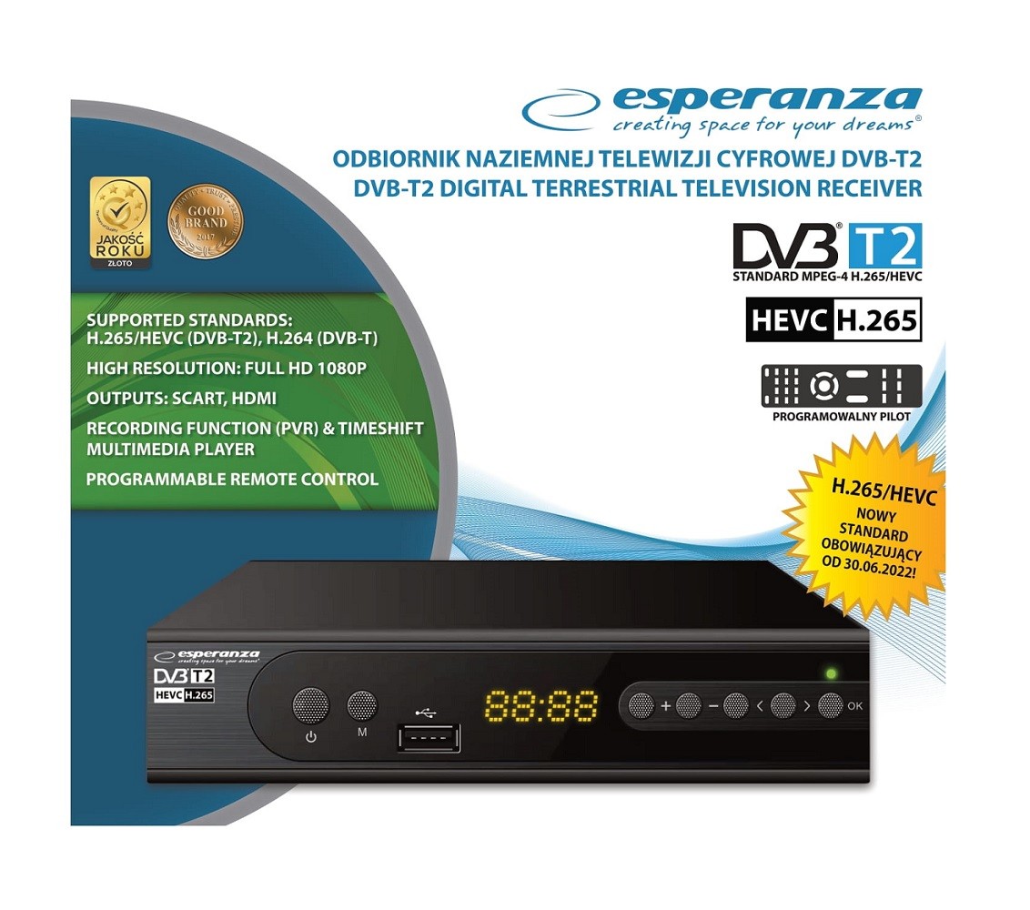 Televizijos imtuvas Esperanza EV106P